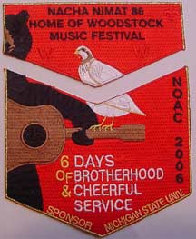 Nacha Nimat Lodge #86 S26 X12 2006 NOAC Sponsor