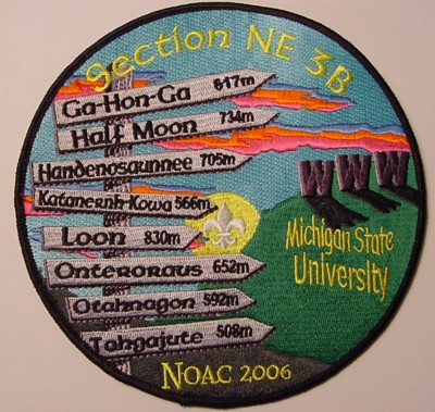 Section NE-3B 2006 NOAC Jacket Patch