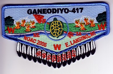 Ganeodiyo Lodge #417 Section NE-3A 2006 NOAC Flap S25