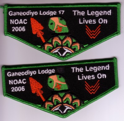 Ganeodiyo Lodge #417 2006 NOAC S24a and S24b Variation