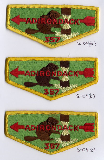 Adirondack Lodge #357 S4a, S4b and S4c Varieties