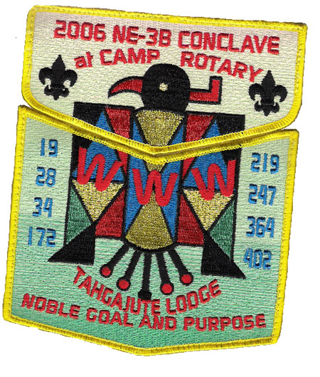 Tahgajute Lodge #247 S17 X5 Set Section NE 3B 2006 Conclave