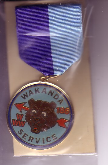 Wakanda Lodge #186 Service Medal Adult?