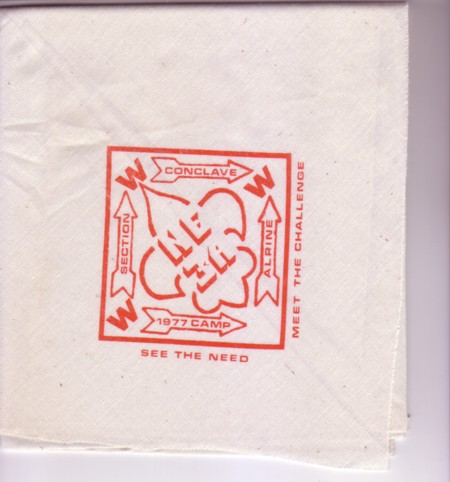 Section NE-3A 1977 Section Conclave Neckerchief