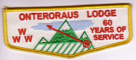402f4 Onteroraus Lodge #402 60th Anniversary Flap F4