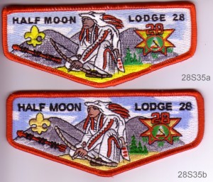 Half Moon Lodge #28 S35a and S35b varieties 