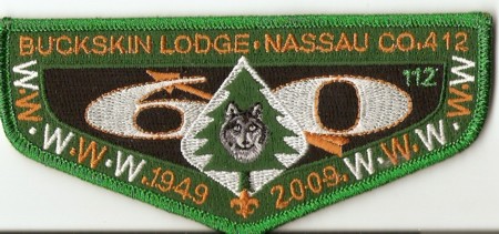 Buckskin Lodge #412 60th Anniversary Flap S58