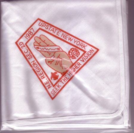 ne-2d-1987-n-wht Section NE-2D 1987 Neckerchief - White Piping