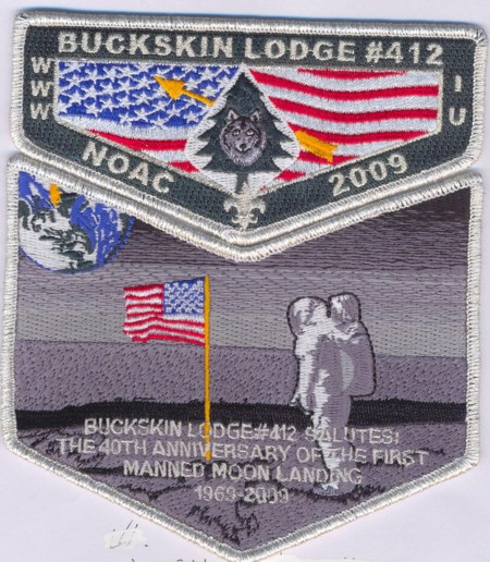 412-s61-x25-moon Buckskin Lodge #412 S61 X25 2009 NOAC Set
