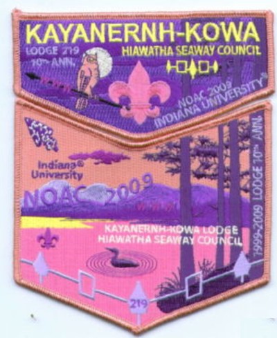 219sx09noac Lodge #219 S18 X8 2009 NOAC Set