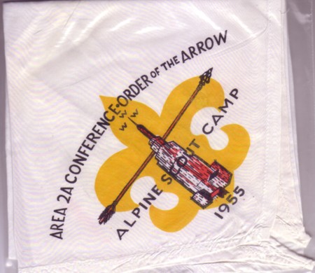 2a-1955-n Area 2-A 1955 Neckerchief