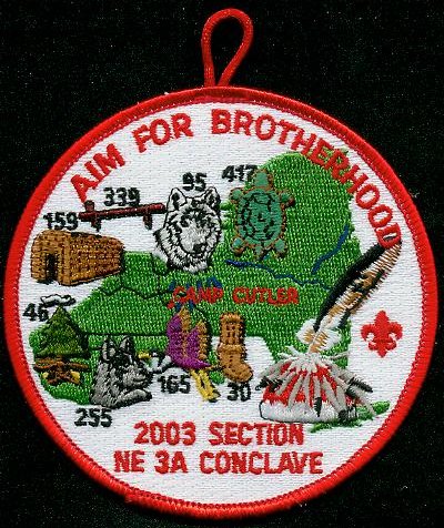 NE-3A 2003 conclave pocket patch Section NE-3A 2003 Pocket Patch