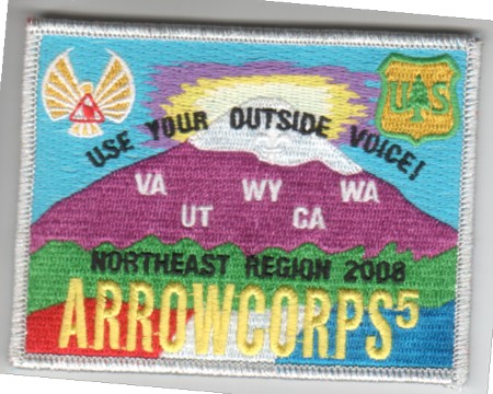 Arrowcorps5 NER Region chief 2008 Arrowcorps5 Northeast Region Chief Patch