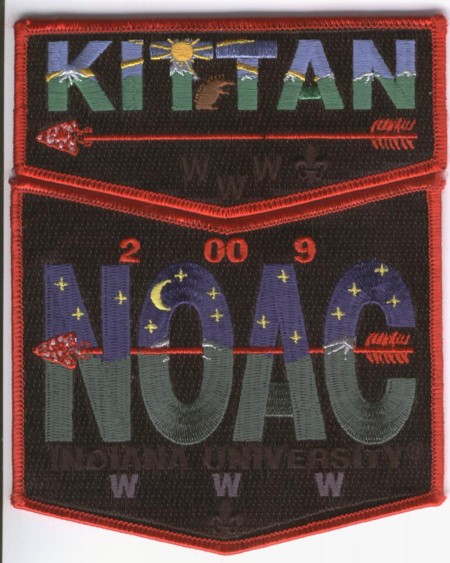 Kittan Lodge #364 2009 NOAC Delegate Set S7 X5 
