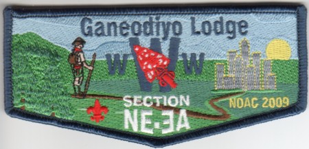 417S28 Ganeodiyo Lodge #417 Section NE-3A 2009 NOAC Flap S28