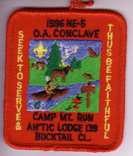 NE-5 1996 X Section NE-5 1996 Pocket Patch