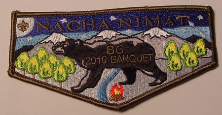 86Ses2010-1 Nacha Nimat Lodge #86 2010 Banquet Flap eS2010-1