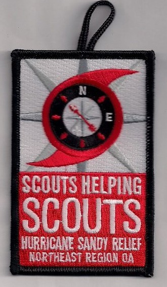 Northeast Region Order of the Arrow Hurricane Sandy Black Border
