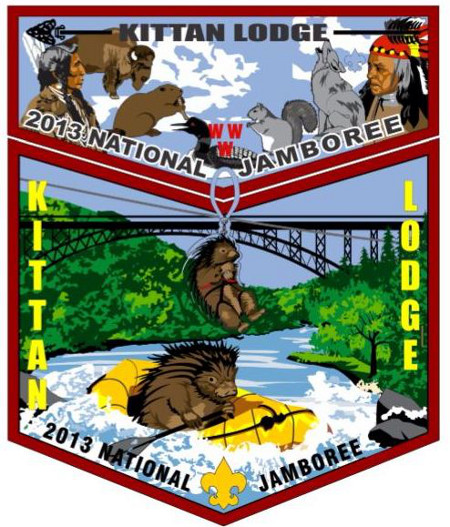 Kittan Lodge #364 2013 Jamboree Set Artists Rendition