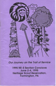 1995 Section NE-5 Conclave Pamphlet