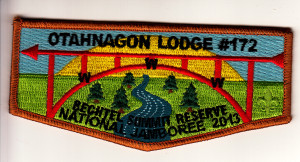 Otahnagon Lodge #172 2013 Jamboree Flap S28