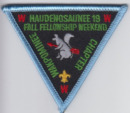 Haudenosaunee Lodge #19 Wakpominee Chapter eR2000-3? Fall Fellowship Weekend