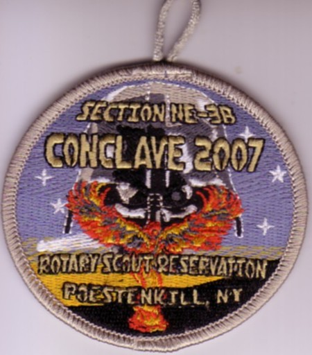 Section NE-3B 2007 Conclave Silver Pocket Patch