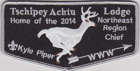 Tschipey Achtu Lodge #95 2014 Home of the Northeast Region Chief - Kyle Piper F3a TR