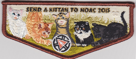 Kittan Lodge #364 "Send a Kittan to NOAC 2015'' Fundraiser Flap S32