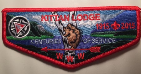 Kittan Lodge #364 Centennial Flap S33