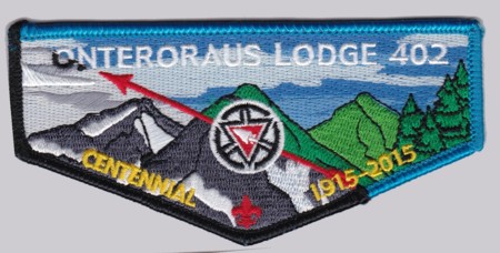 Onteroraus Lodge #402 OA Centennial Flap S60