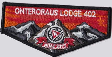 Onteroraus Lodge #402 2015 NOAC Flap S59