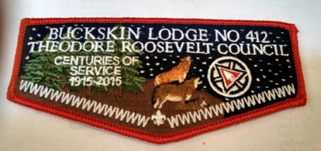 Buckskin Lodge #412 OA Centennial Flap S78