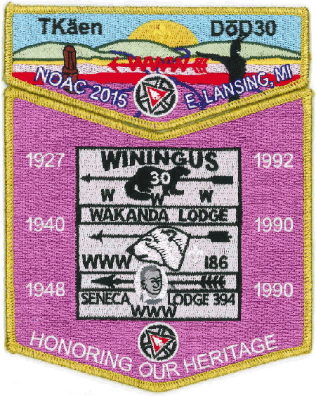 Tkaen DoD Lodge #30 2015 NOAC Contingent Set S39 X10