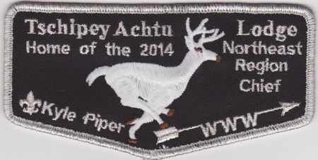 Tschipey Achtu Lodge #(95) 2014 Home of the Northeast Region Chief â€“ Kyle Piper SMY F2a TL