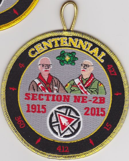 Section NE-2B Centennial 1915-2015 Chief's Thank You Patch.