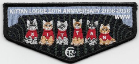 Kittan Lodge #364 10th Anniversary Flap S39