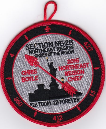 Section NE-2B 2016 Northeast Region Chief Patch