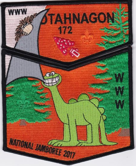 Otahnagon Lodge #172 2017 National Jamboree Black Border Set S42/X14