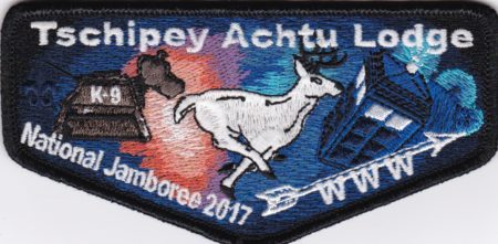 Tschipey Achtu Lodge #(95) Doctor Who 2017 National Jamboree Flap S26 