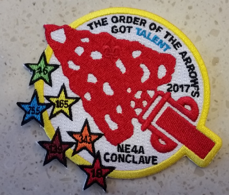 Section NE-4A 2017 Conclave Yellow Border Pocket Patch