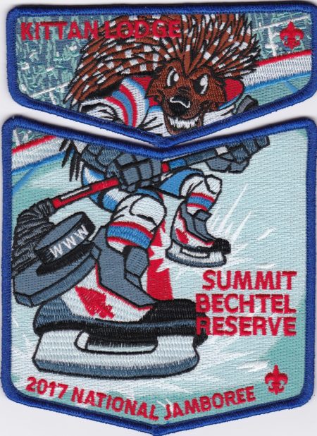 Kittan Lodge #364 2017 National Jamboree Blue Bordered Trader Set S39X22