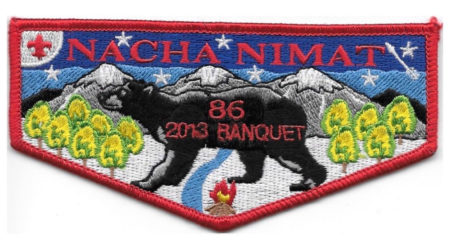 Nacha Nimat Lodge #86 2013 Banquet Flap eS2013