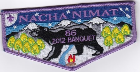 Nacha Nimat Lodge #86 2012 Banquet Flap eS2012