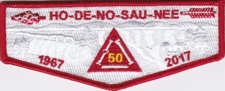 Ho-De-No-Sau-Nee Lodge #159 50th Anniversary Vigil Flap S73