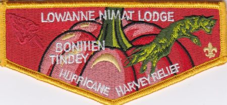 Lowanne Nimat Lodge #219 Hurricane Harvey Relief Flap S39