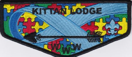 Kittan Lodge #364 Autism Awareness Flap S43