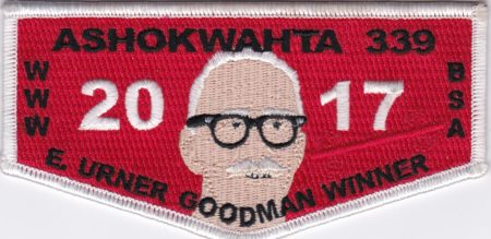 Ashokwahta Lodge #339 2017 E. Urner Goodman Winner White Border S27