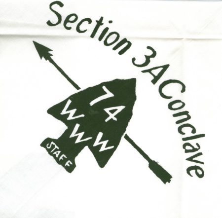 Section NE-3A 1974 Conclave Staff Neckerchief