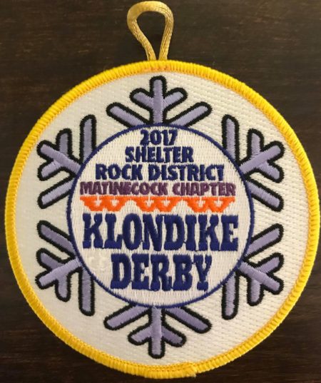 Buckskin Lodge #412 Matinecock Chapter 2017 Klondike Derby Patch eR2017-1